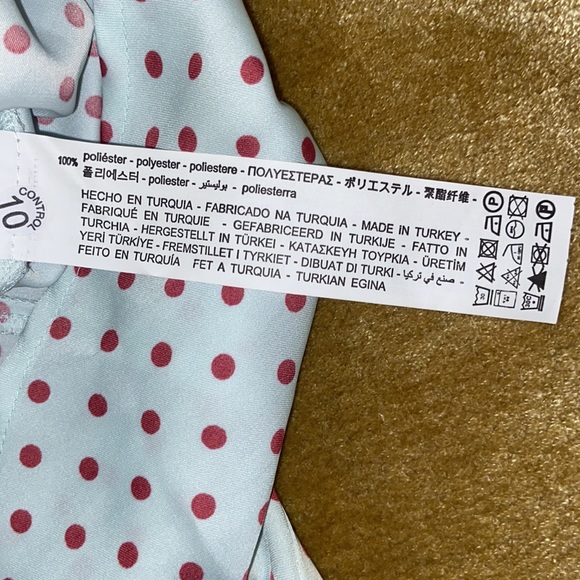 Zara Polka Dot Satin Midi skirt - Picture 5 of 5